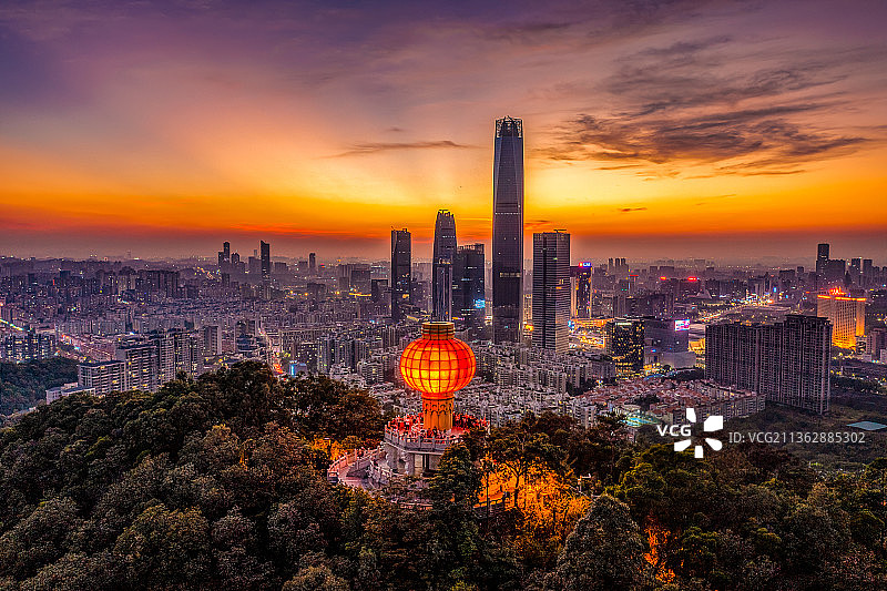 黄旗山下图片素材