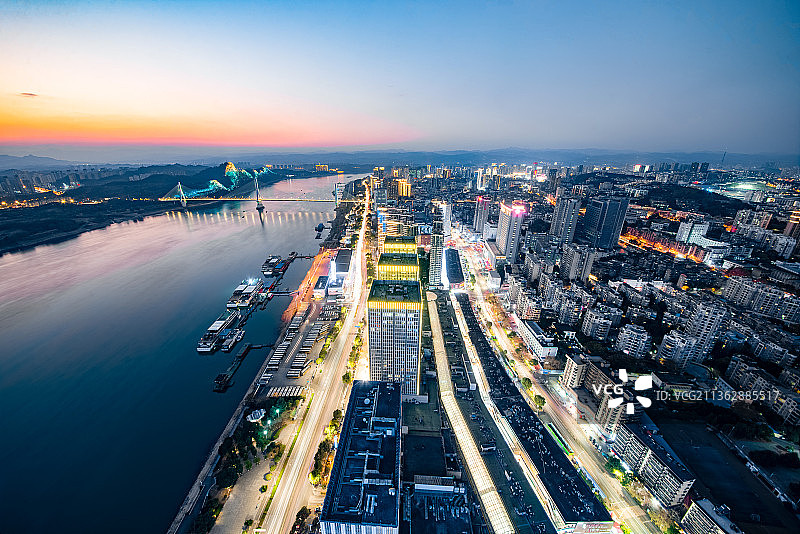 宜昌，九码头。图片素材