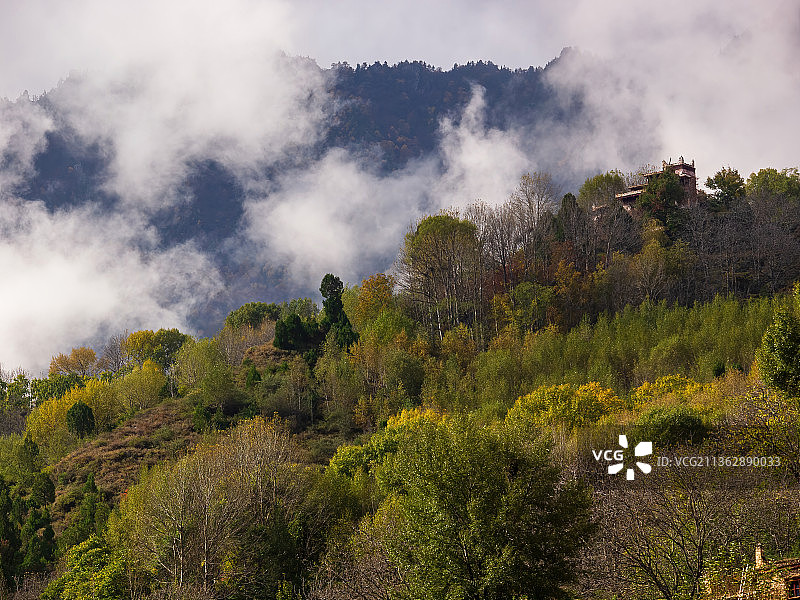 甲居藏寨，丹巴县，甘孜，最美乡村古镇图片素材