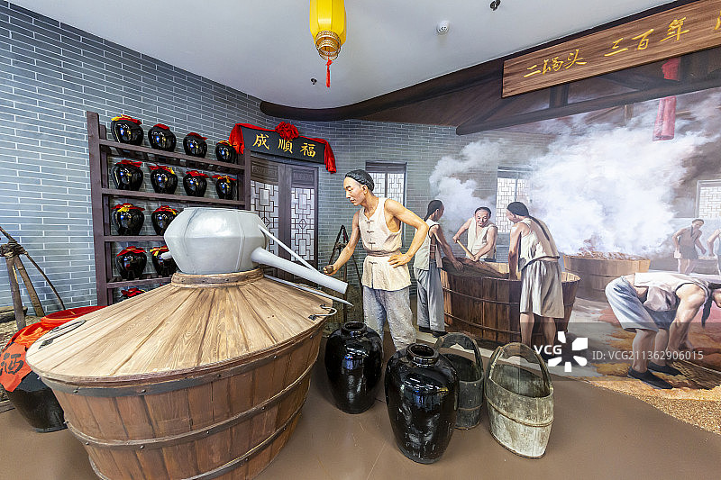 北京市顺义文化馆非物质文化遗产：牛栏山二锅头酿造场景图片素材