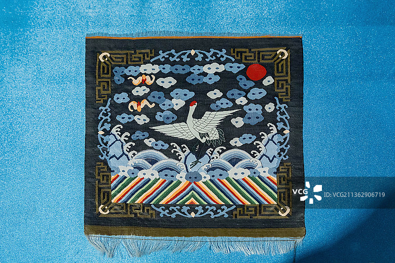 清朝文员官服补子图片素材