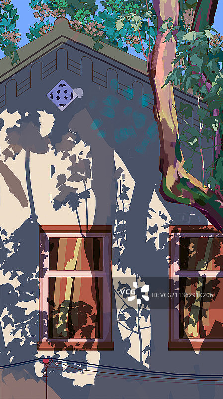 落日余晖图片素材