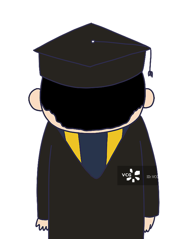 元素：毕业生背影图片素材