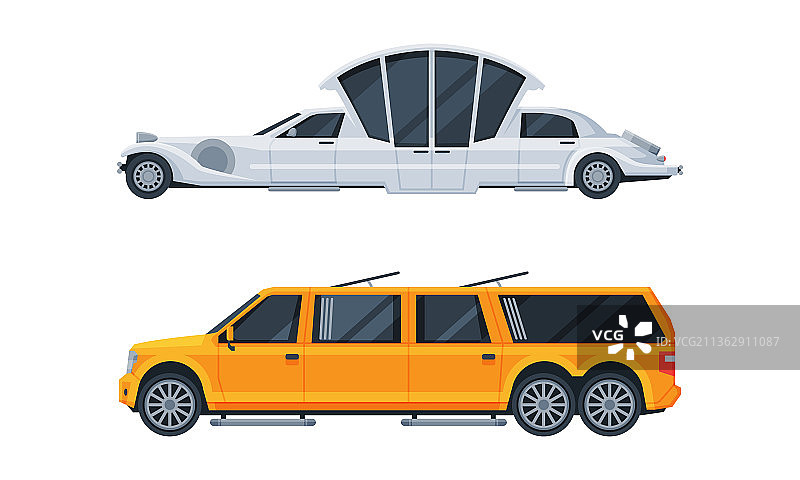 长轴距豪华城市交通工具：豪华轿车图片素材