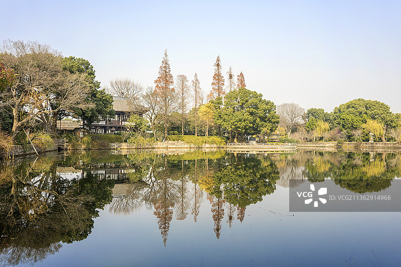 江苏省无锡市蠡园景区图片素材