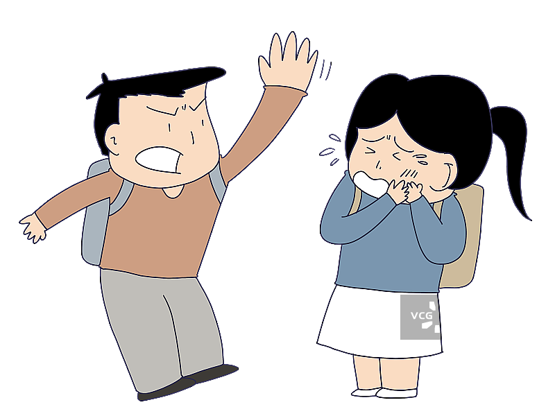元素：掌掴女生图片素材
