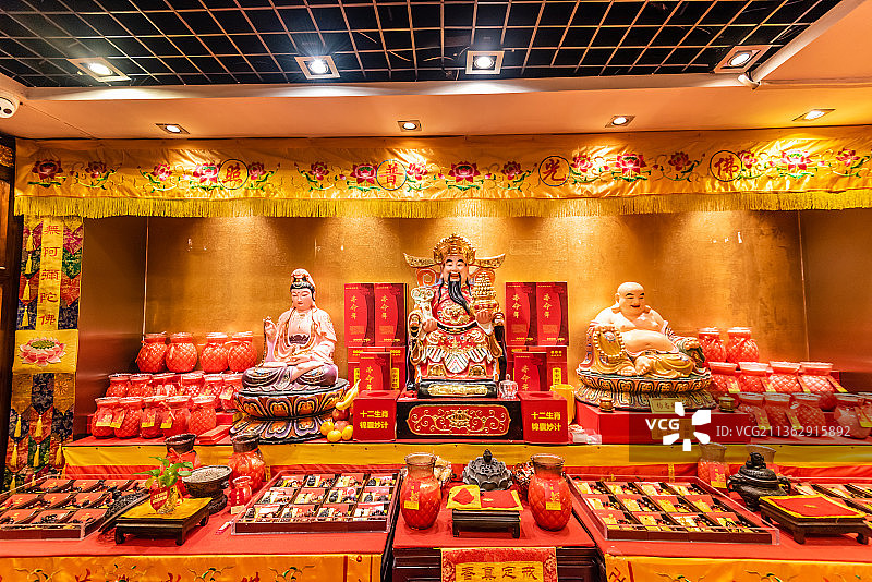 中国南京灵谷寺的财神殿图片素材