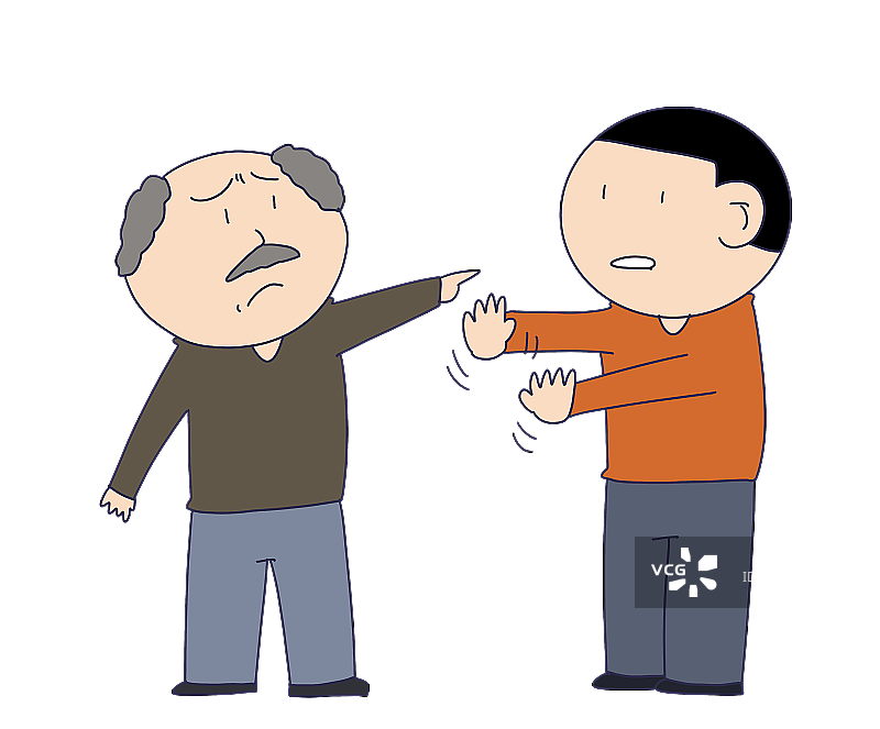 元素：指责的人物关系图片素材