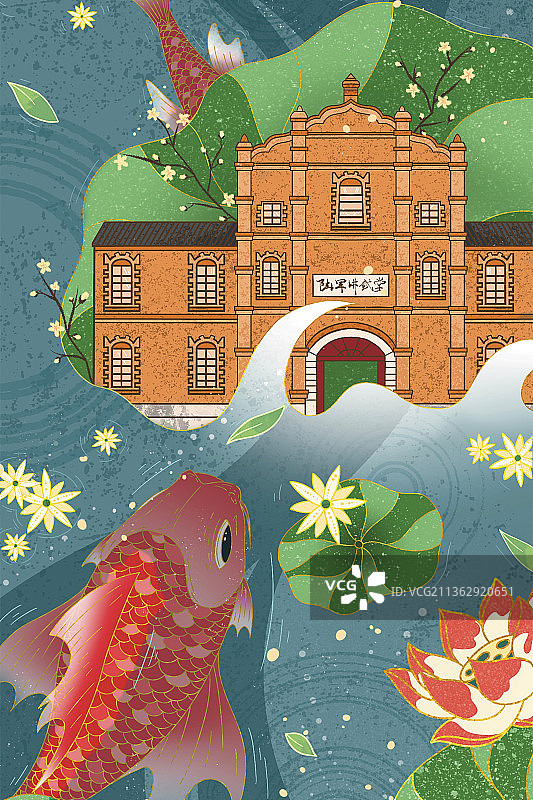 昆明陆军讲武堂图片素材