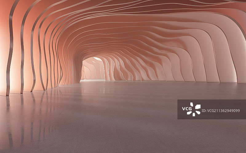 现代_抽象_隧道_建筑空间图片素材