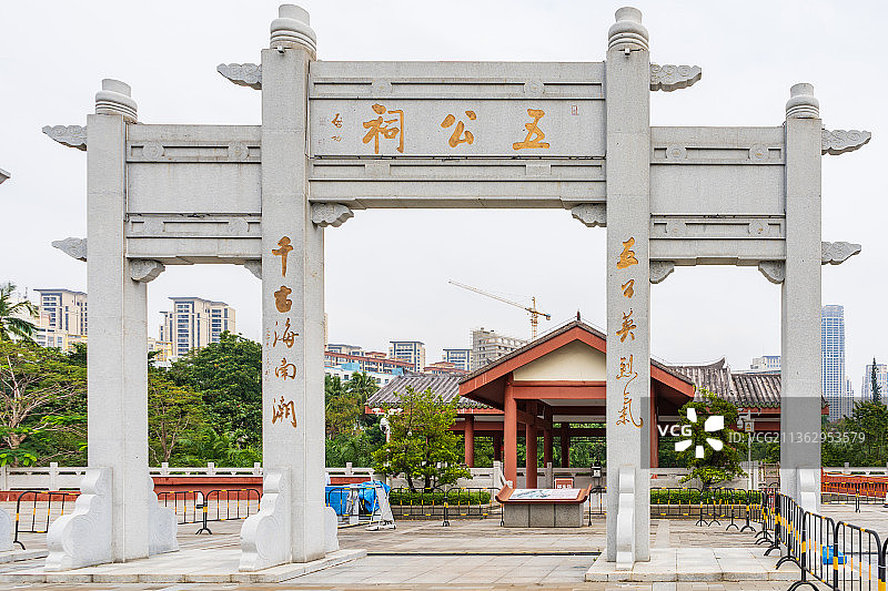 海南海口五公祠图片素材