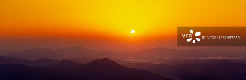 武功山日出图片素材