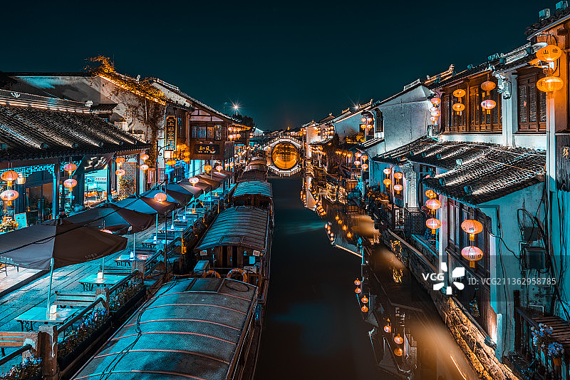 七里山塘图片素材