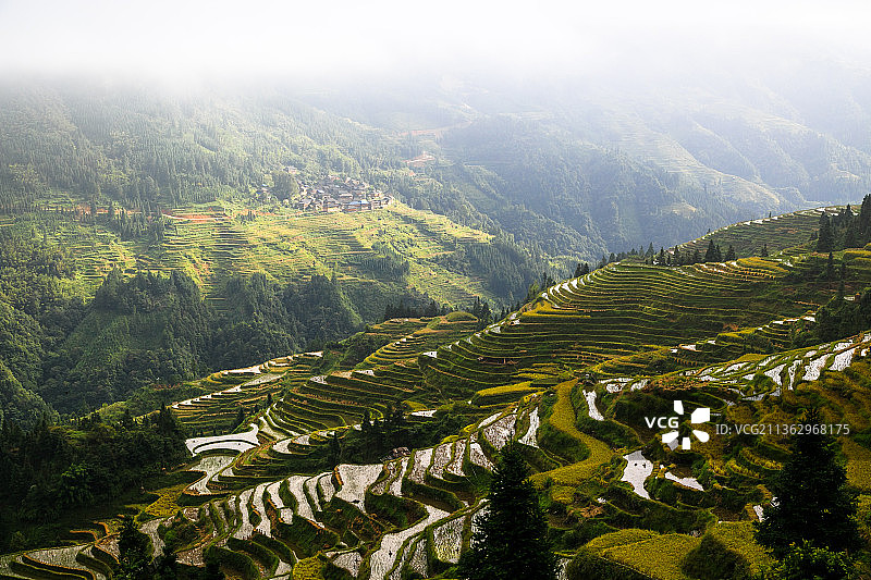 贵州加榜梯田图片素材