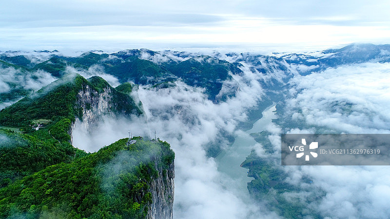 恩施大峡谷云海图片素材