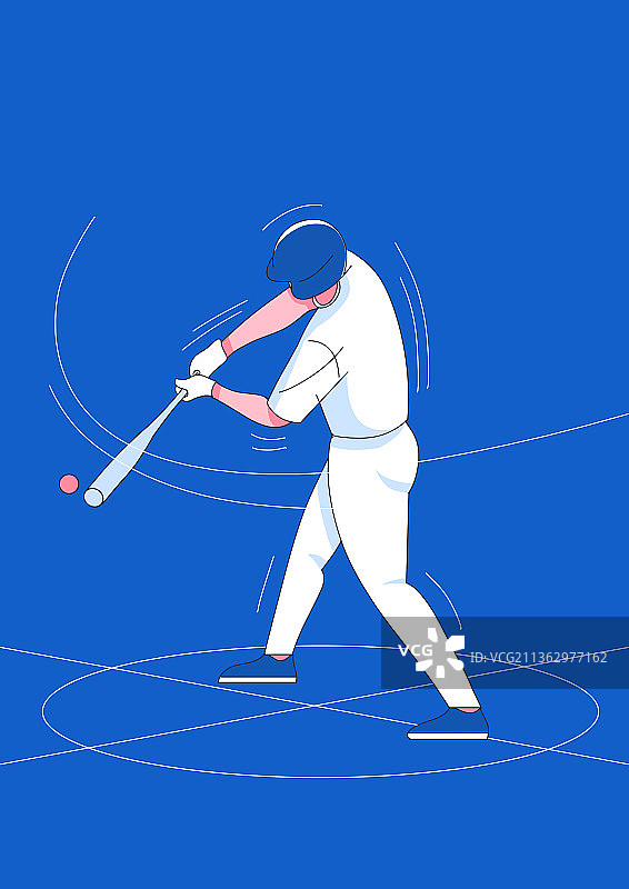 体育运动户外健身锻炼打棒球男人训练比赛竞赛活动海报插画图片素材