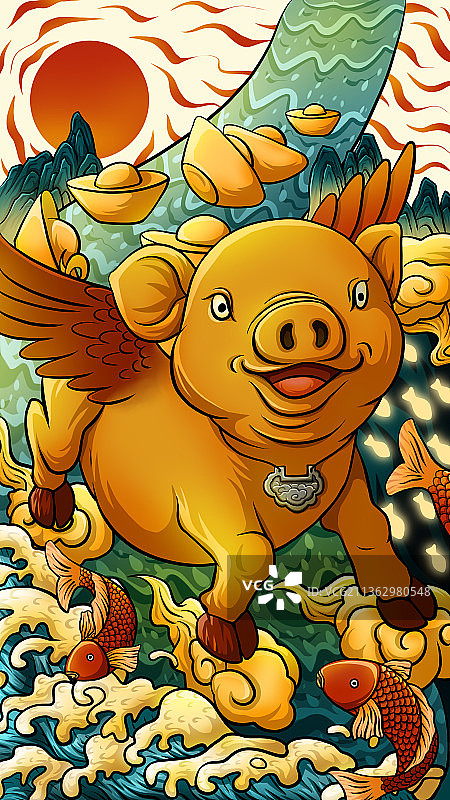 十二生肖猪图片素材