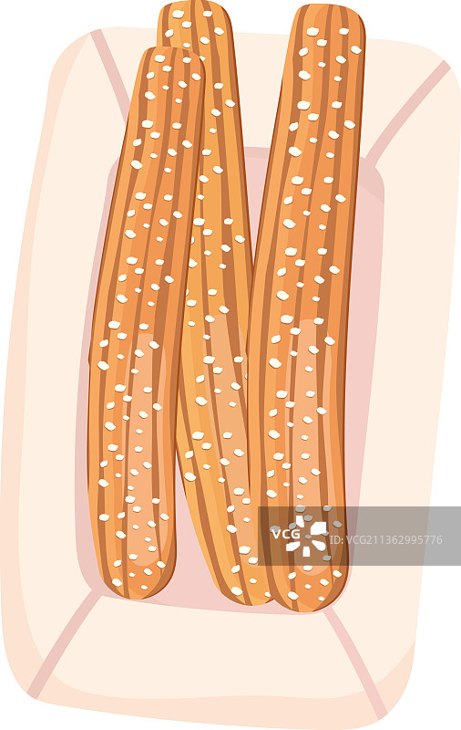 盘中的美味西班牙油条图片素材