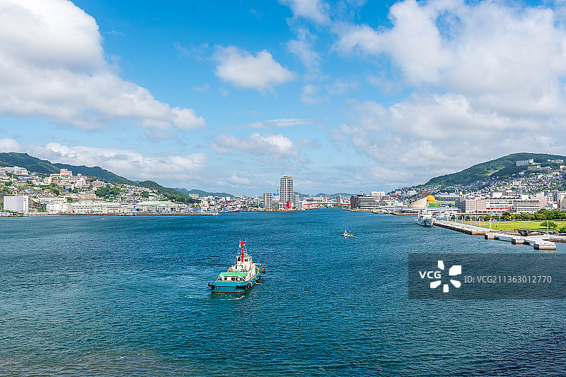 日本长崎港风光图片素材