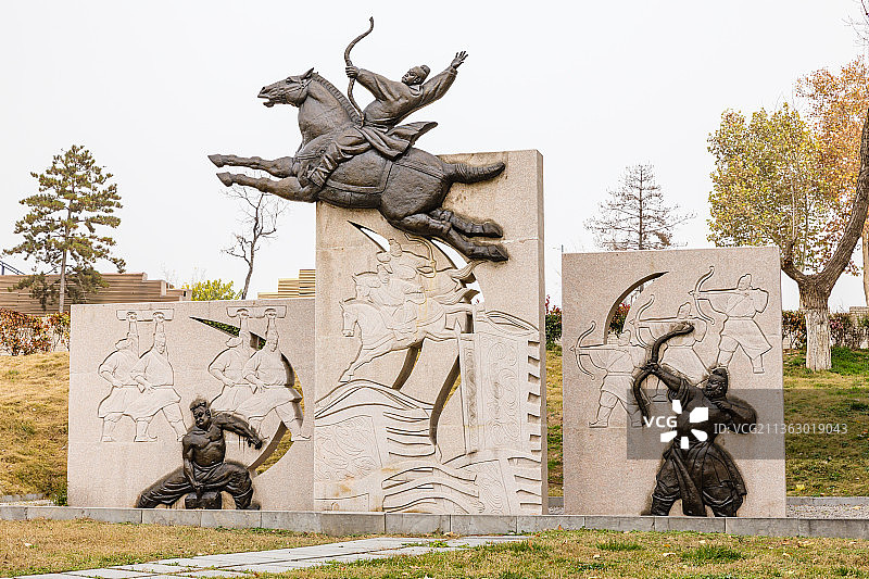 陕西西安大明宫国家遗址公园图片素材