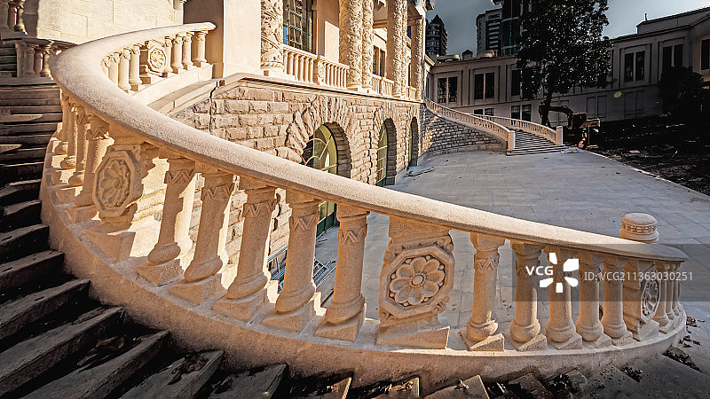 上海展览中心建筑风景图片素材