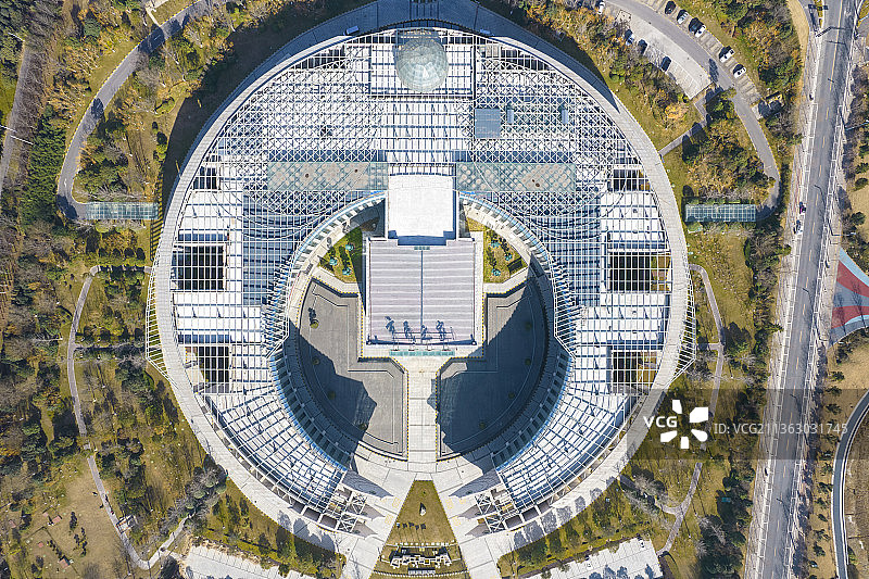 河南省新乡市平原新区凤湖风景区市民之家图片素材