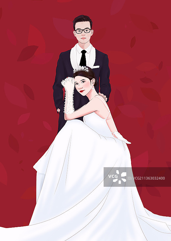 婚纱照图片素材