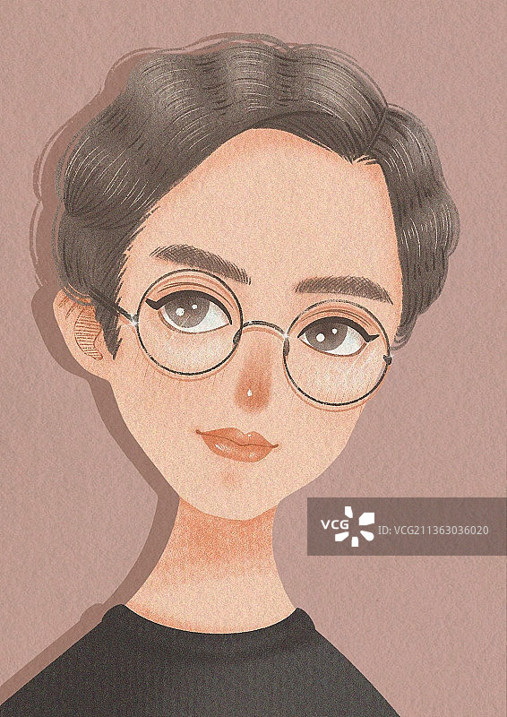 手绘男孩图片素材