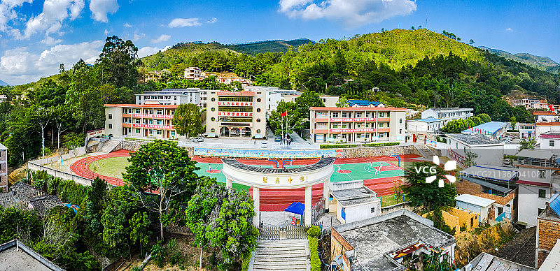 中国广东省梅州市丰顺坚真中学图片素材