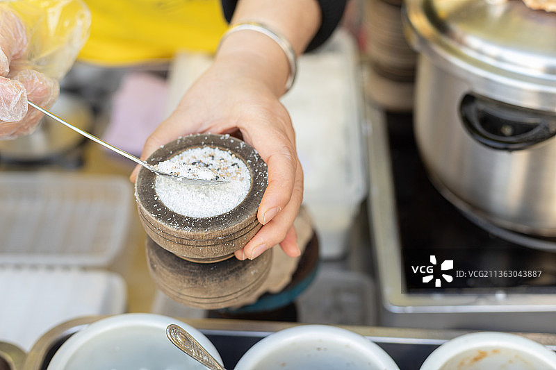 天津特色小吃熟梨糕图片素材