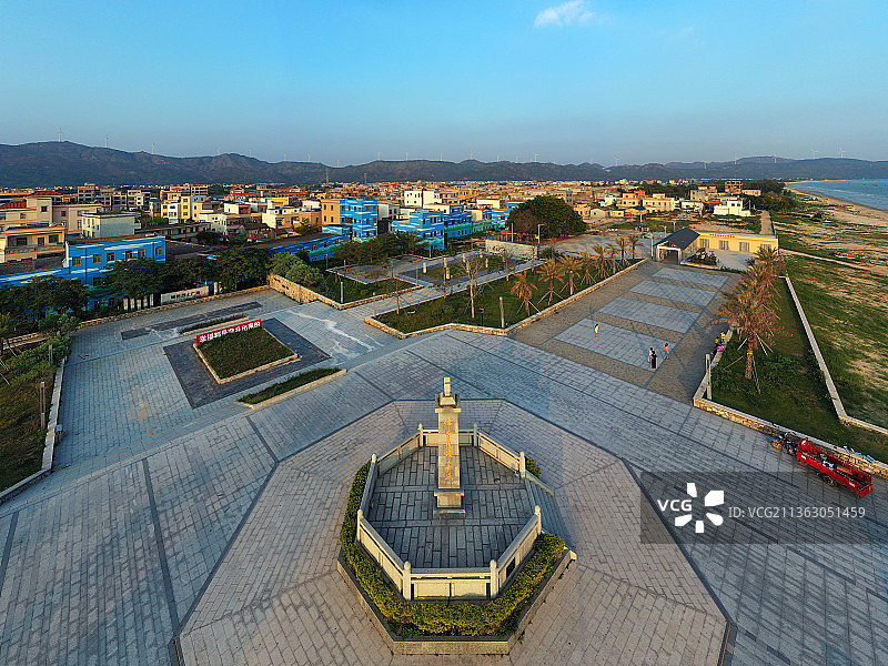 广东省汕尾市陆丰市金厢镇金厢滩航拍图片素材