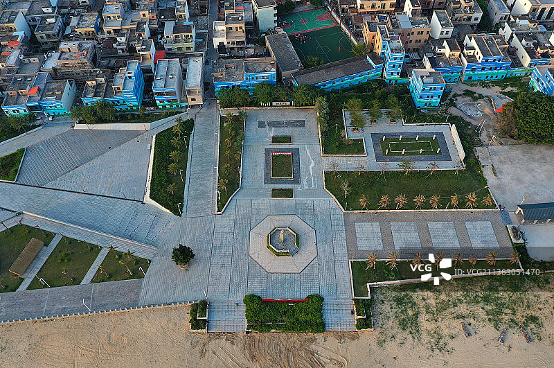 广东省汕尾市陆丰市金厢镇金厢滩航拍图片素材