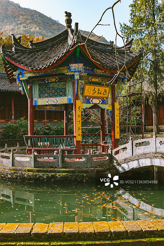 中国陕西汉中留坝张良庙图片素材