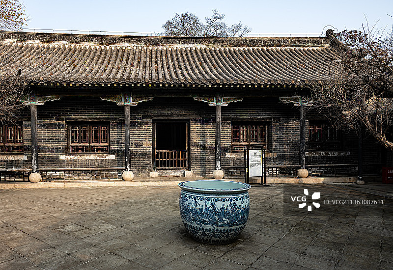 山东省济宁邹城市孟府亚圣府景区建筑文化景观图片素材