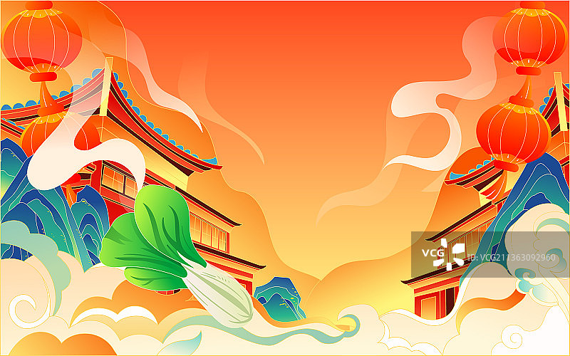 腊八节腊八粥国潮食物插画春节美食活动海报图片素材