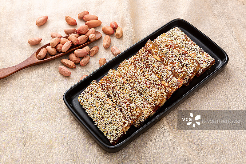 芝麻花生牛皮糖图片素材