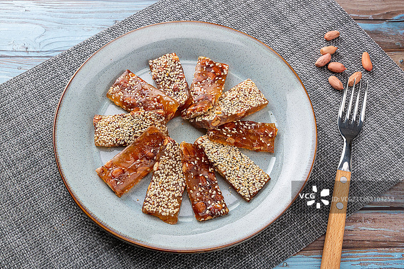 芝麻花生牛皮糖图片素材