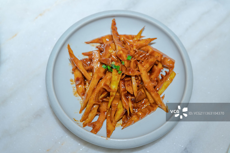 淮扬菜大明油焖笋图片素材