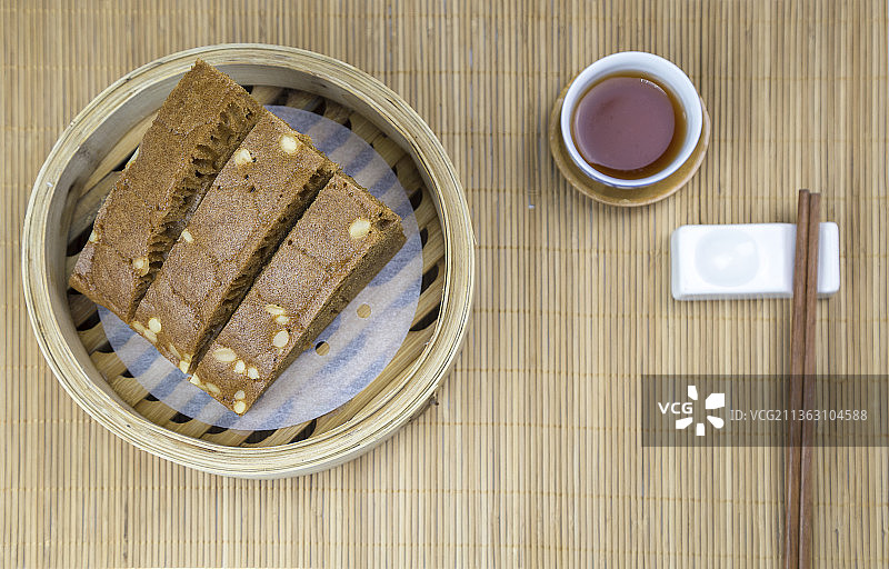 健康中式早餐马拉糕静物特写图片素材