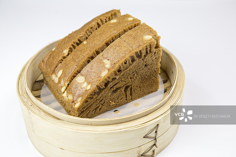 健康中式点心马拉糕静物特写图片素材