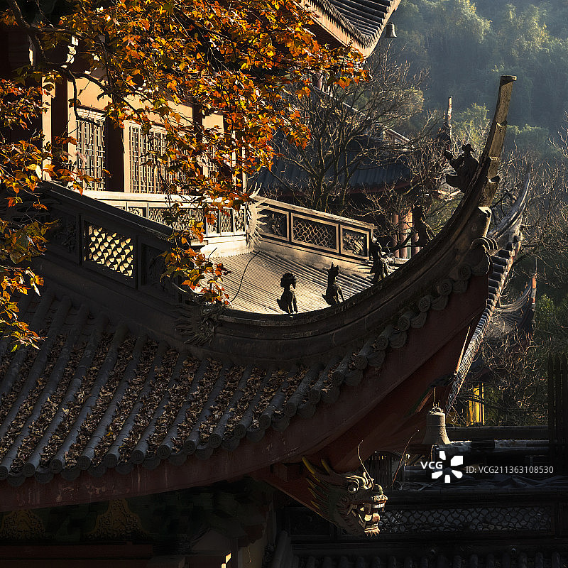 著名的灵隐寺图片素材