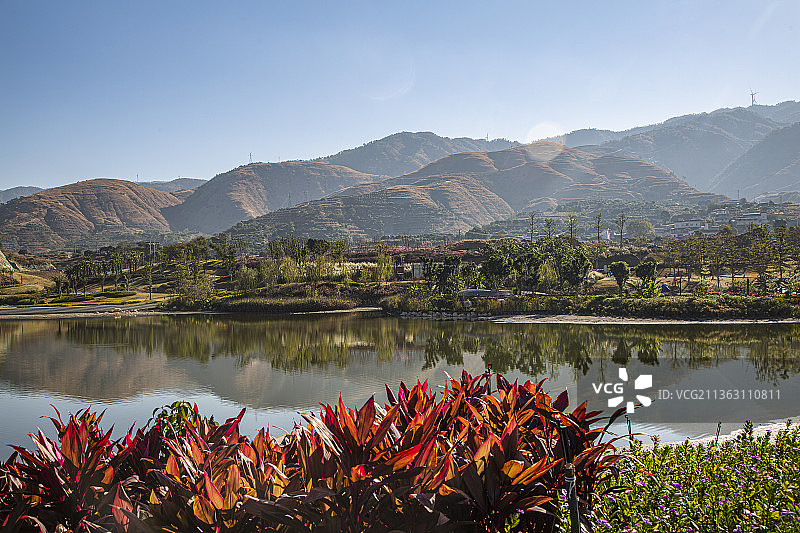 太阳湖公园.攀枝花红格图片素材