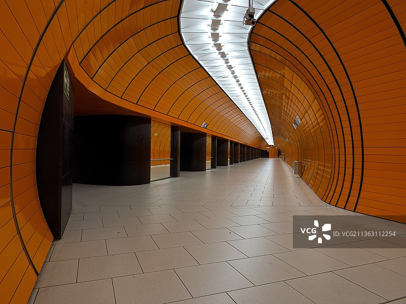空旷的地下通道，德国图片素材