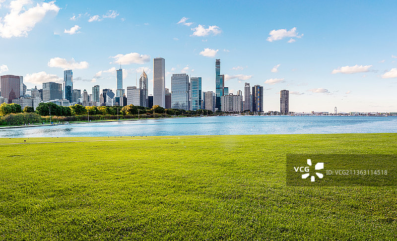 芝加哥城市景观图片素材