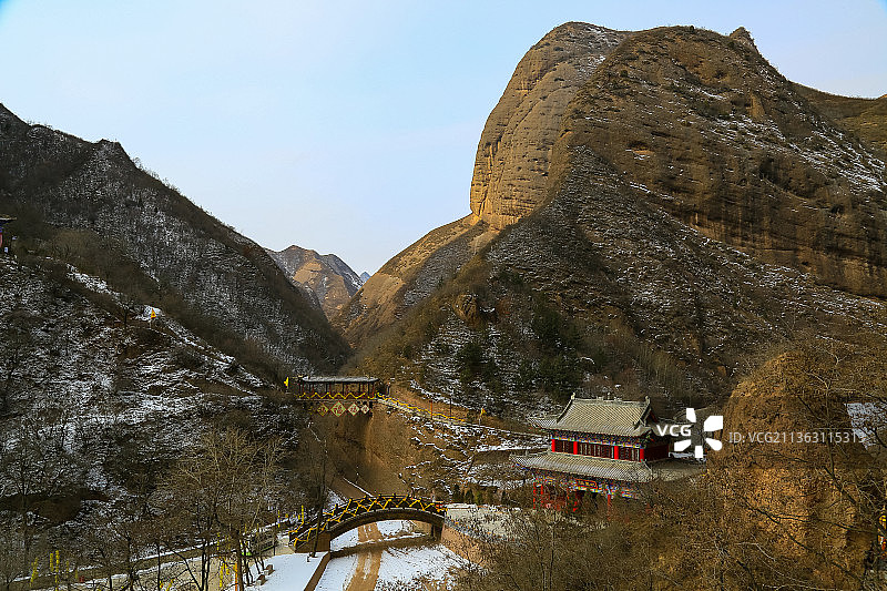 天水武山水帘洞景区-桥图片素材