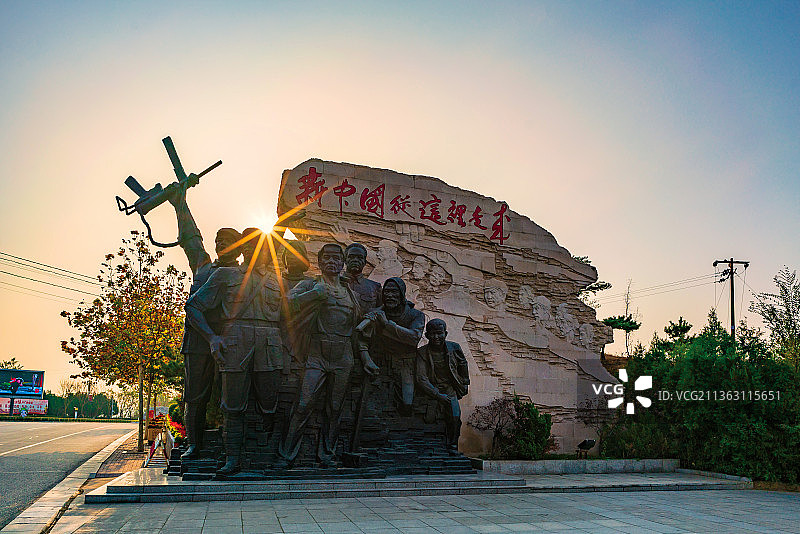 石家庄西柏坡旅游区风光图片素材