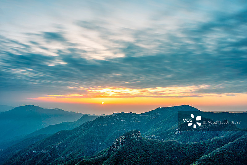 航拍石家庄嶂石岩景区风光图片素材