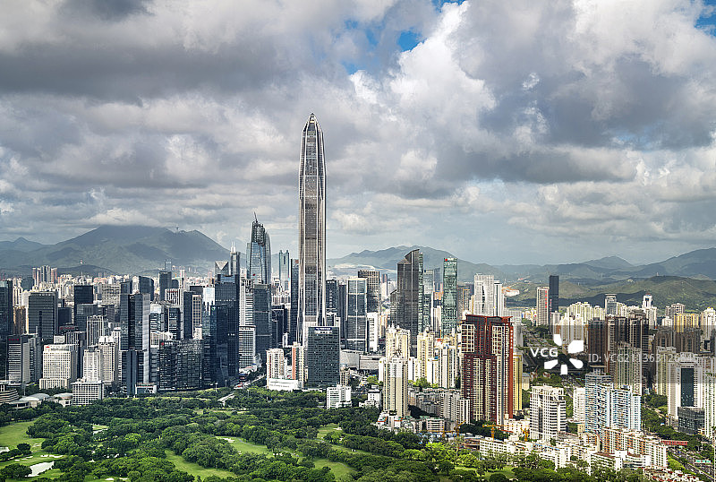中国广东深圳福田都市风光图片素材