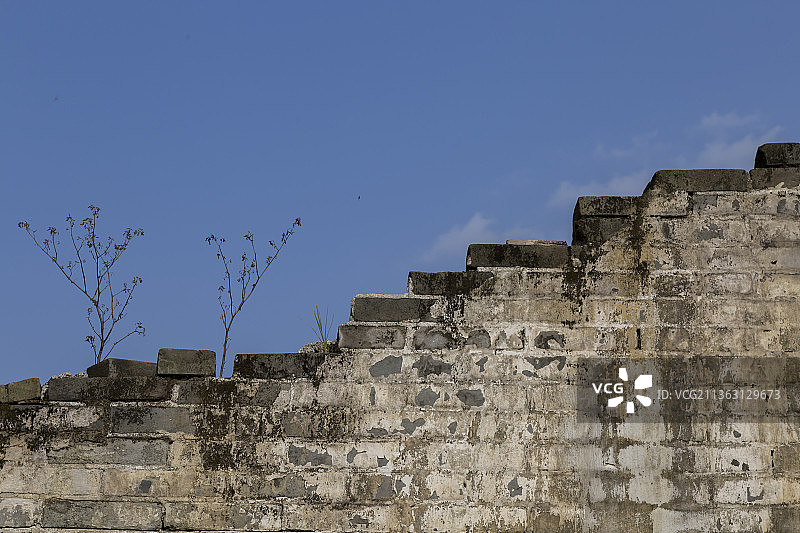 怀旧青砖墙局部特写图片素材