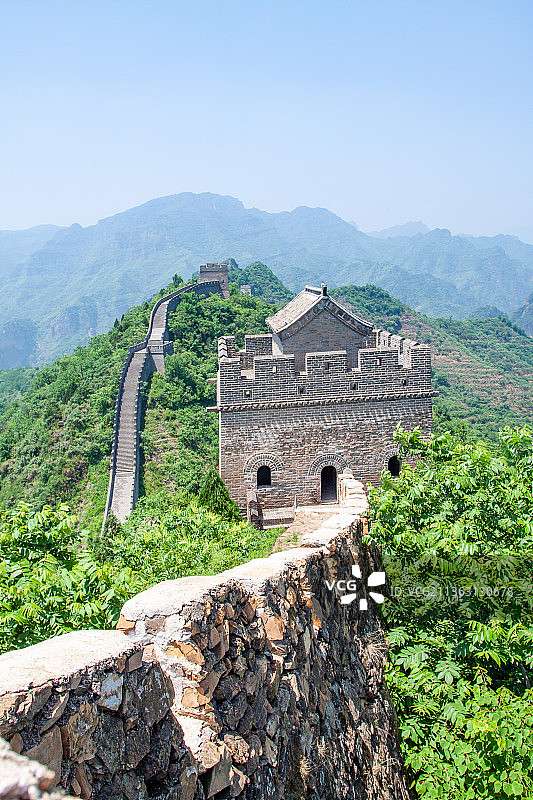 夏天黄崖关万里长城自然风光图片素材